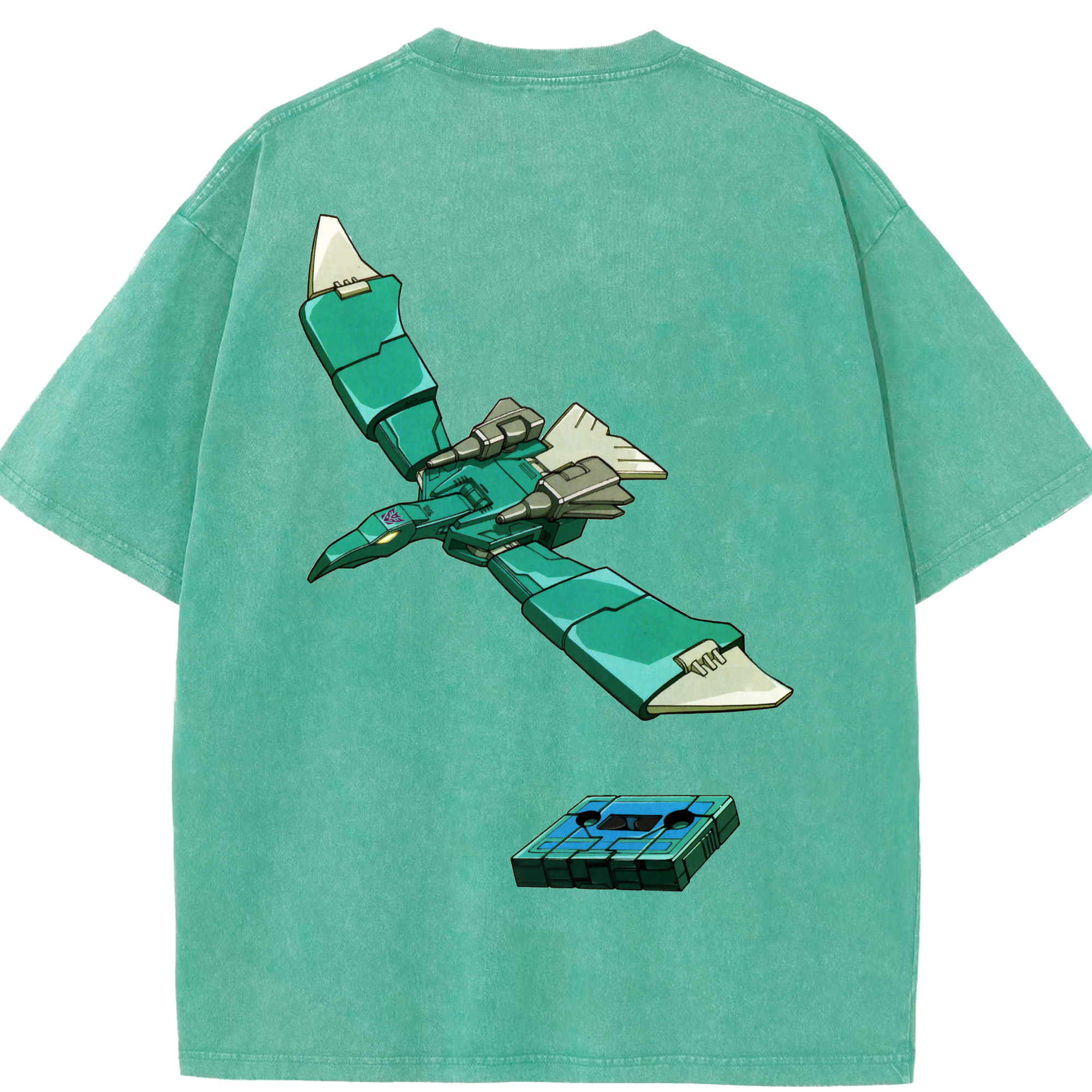 （画像用）  綿100% ヴィンテージ風 半袖Tシャツ（背面プリント）